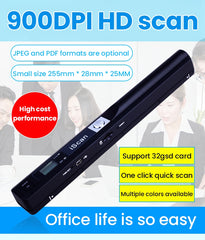 iScan01 Mobile Document Handheld Scanner with LED Display, A4 Contact Image Sensor