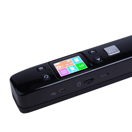 iScan02 Double Roller Mobile Document Portable Handheld Scanner with LED Display,  Support 1050DPI  / 600DPI  / 300DPI  / PDF / JPG / TF, iScan02 Black, iScan02 White