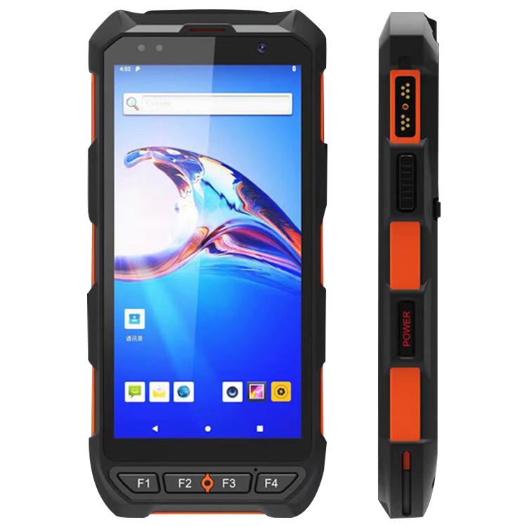 5.5 inch Android 10 IP65 RFID Handheld Industrial Data Terminal Barcode Scanner, Style: NFC UHF + 2D Head