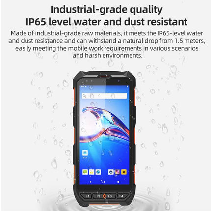 5.5 inch Android 10 IP65 Handheld Industrial Data Terminal Barcode Scanner, Style: RFID UHF