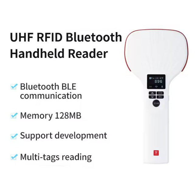 Long Range RFID UHF Portable Handheld Bluetooth Reader, Style: Standard