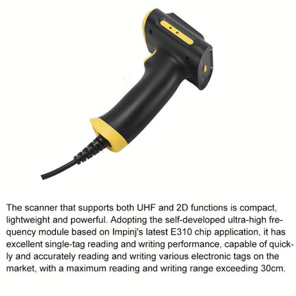 UHF RFID Handheld Card Reader Cash Register Settlement Scanner, Style: USB, USB