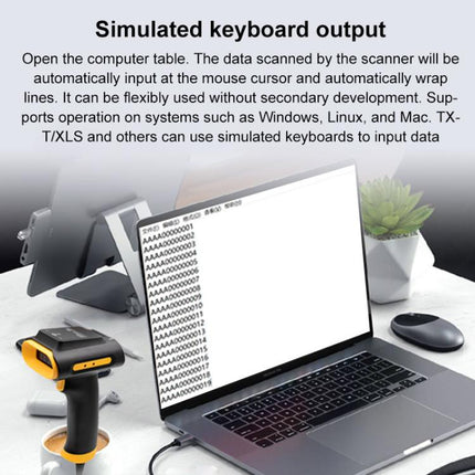 UHF RFID Handheld Card Reader Cash Register Settlement Scanner, Style: USB, USB