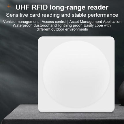UHF RFID Long Range 9dBi Integrated Reader with E710 Chip, Style: Add Power Over Ethernet