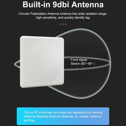 UHF RFID Long Range 9dBi Integrated Reader with E710 Chip, Style: Built-in Heating Constant Temperature Module