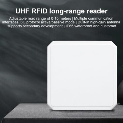 UHF RFID Long Range Integrated Reader with Built-in 9dBi Antenna, Style: Add WiFi Communication