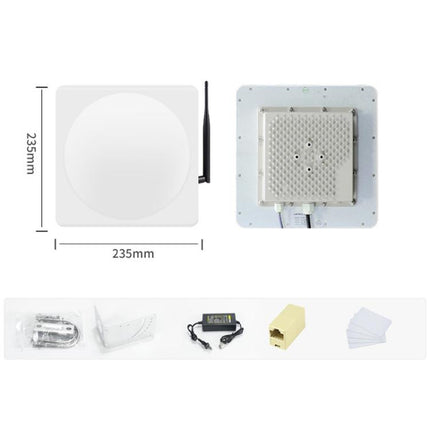 Industrial UHF RFID Long Range Integrated Reader Built-in 9dBi Antenna, Style: with WiFi Communication