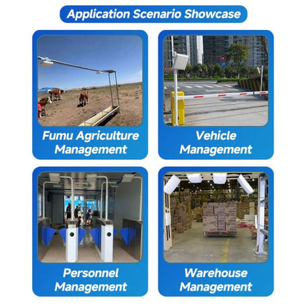 RFID 4-Channel UHF Long-Range Reader, Industrial Access Control & Warehouse Management RFID Reader / Writer