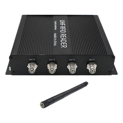 RFID 4-Channel UHF Long-Range Reader with Antenna, Industrial Access Control & Warehouse Management RFID Reader / Writer