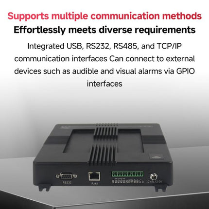 8-Channel RFID Reader / Writer with Impinj E710 Module, Fixed UHF Industrial Long-Range Reader for Warehouse Management, 8-Channel RFID Reader