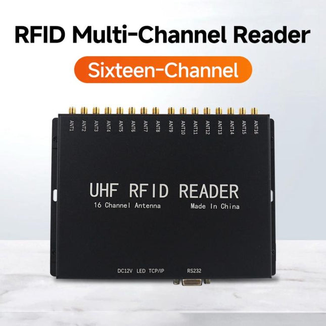 16-Channel Split-Type UHF RFID Reader / Writer for Electronic Tag Identification, Asset Management & Industrial Applications