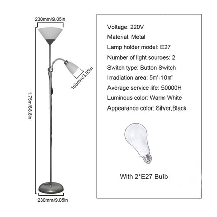 Folding Wrought Iron Floor Lamp