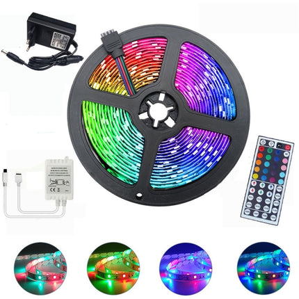 EU Plug 5M 2835SMD No Waterproof Light With 44 Key Remote Control RGB LED Light Strip