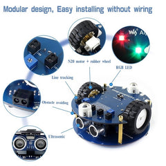 Waveshare AlphaBot2 Robot Building Kit for Arduino (no Arduino Controller), For Arduino (no Arduino Controller)