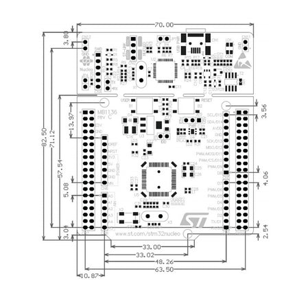 Waveshare NUCLEO-L476RG, STM32 Nucleo-64 Development Board