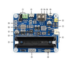 Waveshare Solar Power Management Module for 6V~24V Solar Panel, 16120