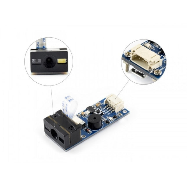 Waveshare Barcode Scanner Module, 1D/2D Codes Reader, 14810