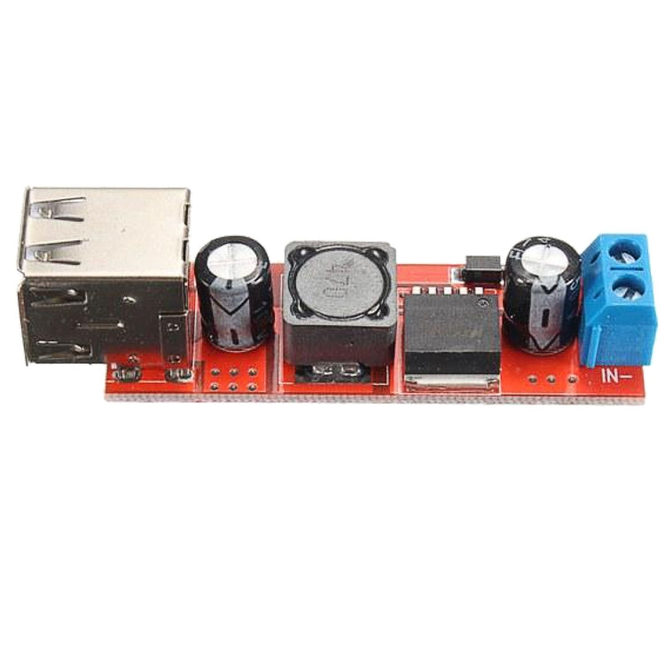 LDTR-WG0257 Dual USB 9V/12V/24V/36V to 5V Converter DC-DC 3A Step Down Power Module, 9V-36V to 5V 3A