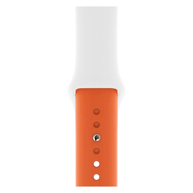 Double Colors Silicone Watch Band for Apple Watch Series 3 & 2 & 1 42mm (Light Blue+Light Pink)
