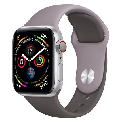 Correa de silicona de dos colores para Apple Watch Series 3, 2 y 1 de 38 mm (blanco y rojo)