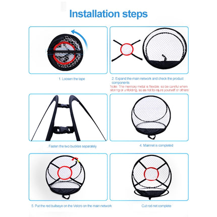PGM Golf Cutting Rod Folding Practice Net, Peripheral Size: 54x65cm, LXW005