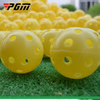 10PCS Hollow Ball Yellow / Yellow
