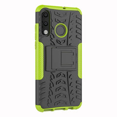 Tire Texture TPU+PC Shockproof Phone Case for Huawei P30 Lite / Nova 4e, with Holder