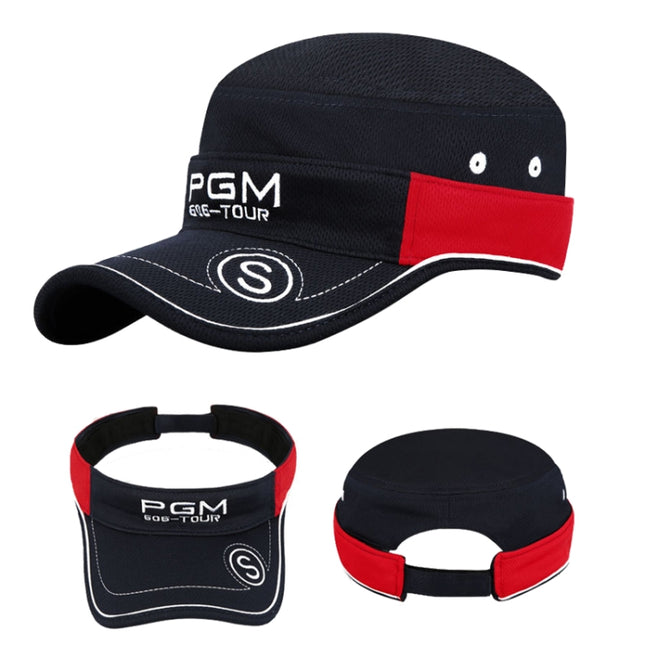 PGM Golf Men and Women Sunscreen Breathable Multi-function Hat(Navy Blue), MZ011 Navy Blue