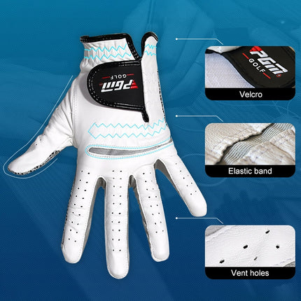 PGM Golf Sheepskin Anti-Slip Single Gloves for Men(Size: 27-Right Hand), Left Hand, Right Hand