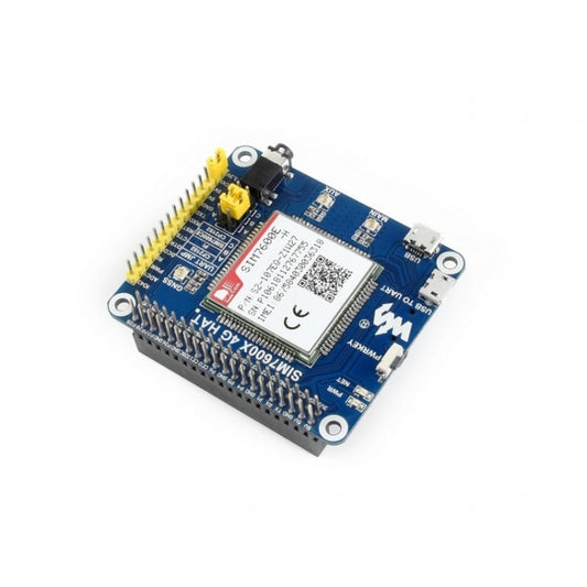 Waveshare 4G / 3G / 2G / GSM / GPRS / GNSS HAT für Raspberry Pi, LTE CAT4, für Südostasien, Westasien, Europa, Afrika, 4G / 3G / 2G / GSM / GPRS / GNSS HAT