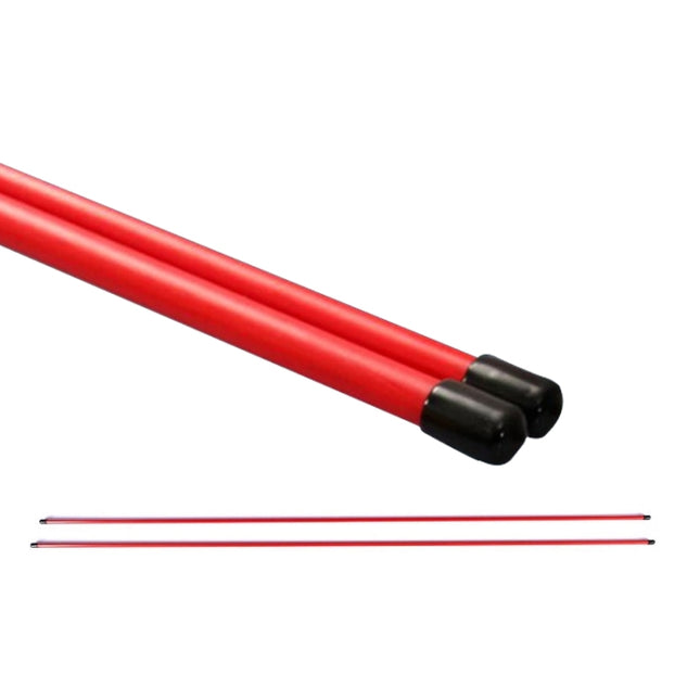 PGM 2 PCS Golf Alignment Sticks Fiberglass Training Aid Practice Rods for Correct Ball Direction(Color:Red Size:No Package), No Package, With Package