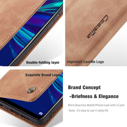 CaseMe Multifunctional Retro Frosted Horizontal Flip Leather Case for Huawei P Smart 2019 /  Honor 10 Lite, with Card Slots & Holder & Wallet, For Huawei P Smart 2019