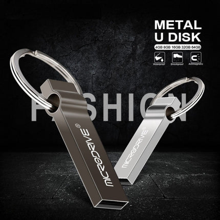 MicroDrive 4GB USB 2.0 Metal Keychain U Disk, 4GB