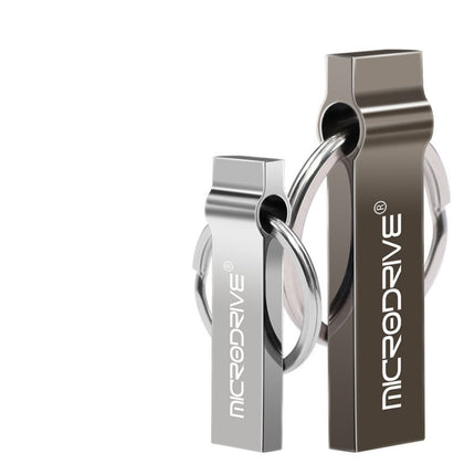 MicroDrive 4GB USB 2.0 Metal Keychain U Disk, 4GB