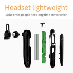 Moloke D5 Hanging Ear Type Business Bluetooth Waterproof Anti-sweat Noise Cancelling Earphone HiFi Sound Headset