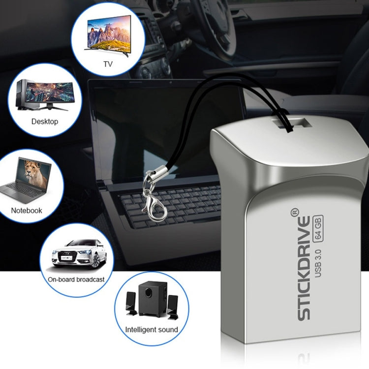 STICKDRIVE 128GB USB 3.0 High Speed Creative Metal U Disk, 128GB