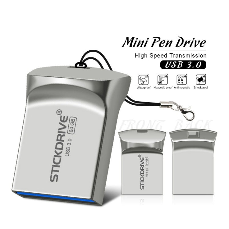 STICKDRIVE 128GB USB 3.0 High Speed Creative Metal U Disk, 128GB