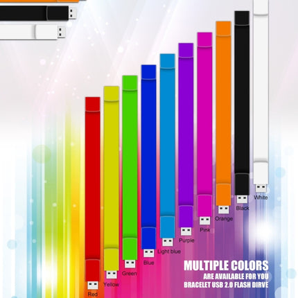 MicroDrive 64GB USB 2.0 Fashion Bracelet Wristband U Disk, 64GB