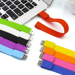 MicroDrive 128GB USB 2.0 Fashion Bracelet Wristband U Disk, 128GB