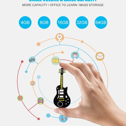 MicroDrive 4GB USB 2.0 Guitar U Disk, 4GB