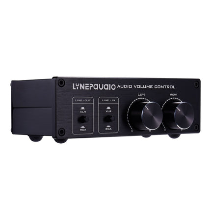 LINEPAUDIO A977 2 In 2 Out Switcher Full-balance Passive Preamp Active Speaker Double Sound Source Volume Controller, A977