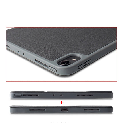 Mutural Exquisite Series Stofftextur PU+TPU Lederhülle für iPad Pro 12,9 Zoll (2018), mit 3-fachem Halter &amp; Stiftschlitz &amp; Schlaf- &amp; Weckfunktion, für iPad Pro 12,9 Zoll
