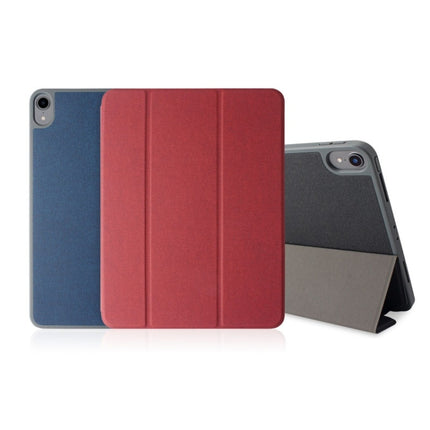 Mutural Exquisite Series Stofftextur PU+TPU Lederhülle für iPad Pro 12,9 Zoll (2018), mit 3-fachem Halter &amp; Stiftschlitz &amp; Schlaf- &amp; Weckfunktion, für iPad Pro 12,9 Zoll