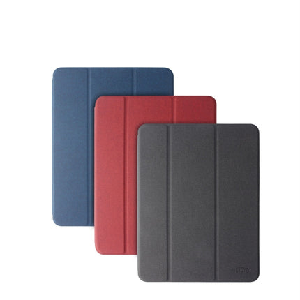 Mutural Exquisite Series Stofftextur PU+TPU Lederhülle für iPad Pro 12,9 Zoll (2018), mit 3-fachem Halter &amp; Stiftschlitz &amp; Schlaf- &amp; Weckfunktion, für iPad Pro 12,9 Zoll