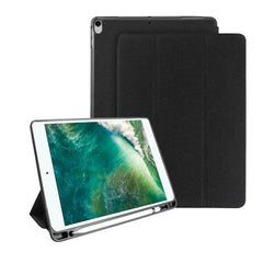 Mutural Exquisite Series Cloth Texture PU+TPU Leather Case for iPad Pro 10.5 inch, with 3-Fold Holder & Pen Slot & Sleep & Wake-up Function, For iPad Pro 10.5 inch