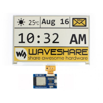 Waveshare Universal e-Paper Raw Panel Driver Board, ESP32 WiFi / Bluetooth Wireless, 15823