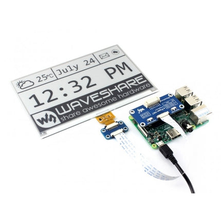 Waveshare 7.5 inch  800x400 Pixel E-Ink Display HAT for Raspberry Pi, 13504