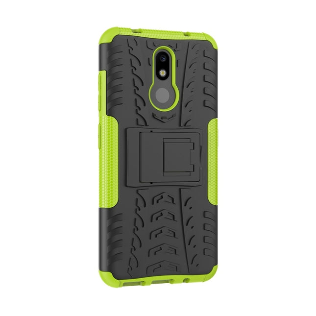 Tire Texture TPU+PC Shockproof Case for Nokia 3.2, with Holder