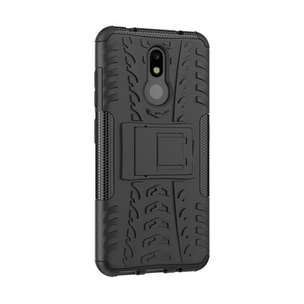 Tire Texture TPU+PC Shockproof Case for Nokia 4.2, with Holder
