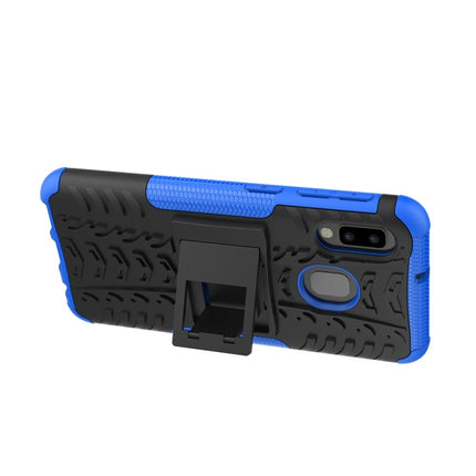 Tire Texture TPU+PC Shockproof Case for Galaxy A20e / A10e, with Holder, For Galaxy A20e